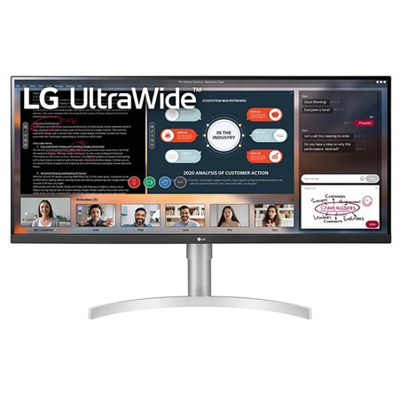 LG 34WN650-W - 86.4 cm (34) - 2560 x 1080 pixels - UltraWide Full HD - LED - 5 ms - White