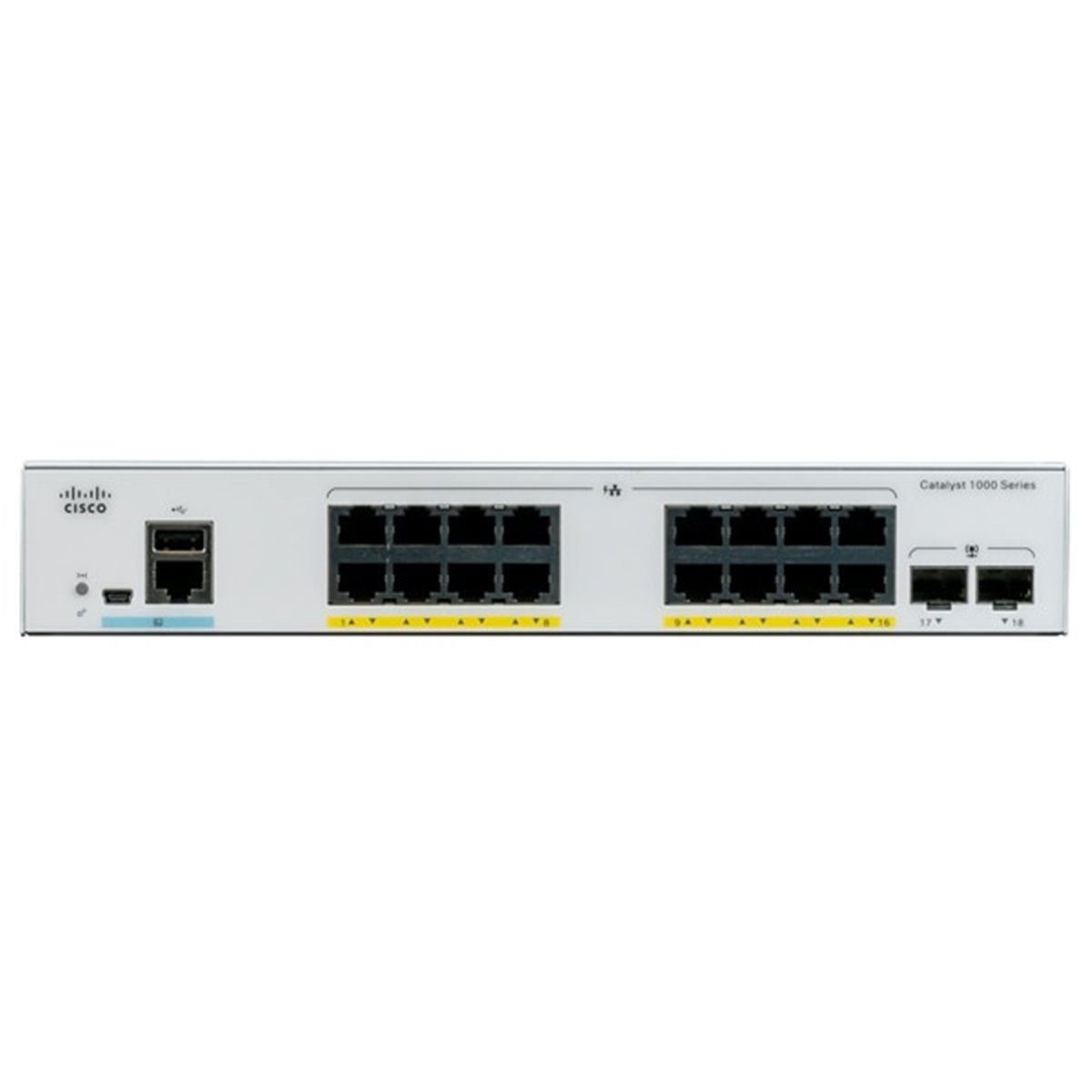 Cisco Catalyst C1000-16T-E-2G-L - Managed - L2 - Gigabit Ethernet (10/100/1000)