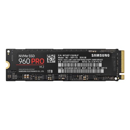 Samsung 960 PRO MZ-V6P1T0BW NVMe 1,000 GB - Solid State Disk - Internal
