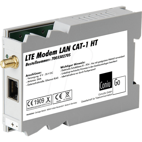 Coniugo CONIU 700550270S - LTE Modem LAN Hutschiene CAT 1
