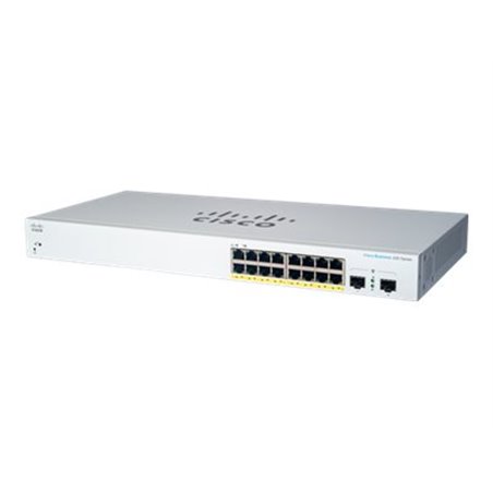Cisco CBS220 SMART 16-PORT GE POE - Switch - 16-Port - Switch - Amount of ports: