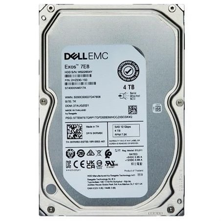 DELL 4TB Hard Drive NLSAS ISE 12Gbps 7K 512n 3.5inch Cabled CUS Kit