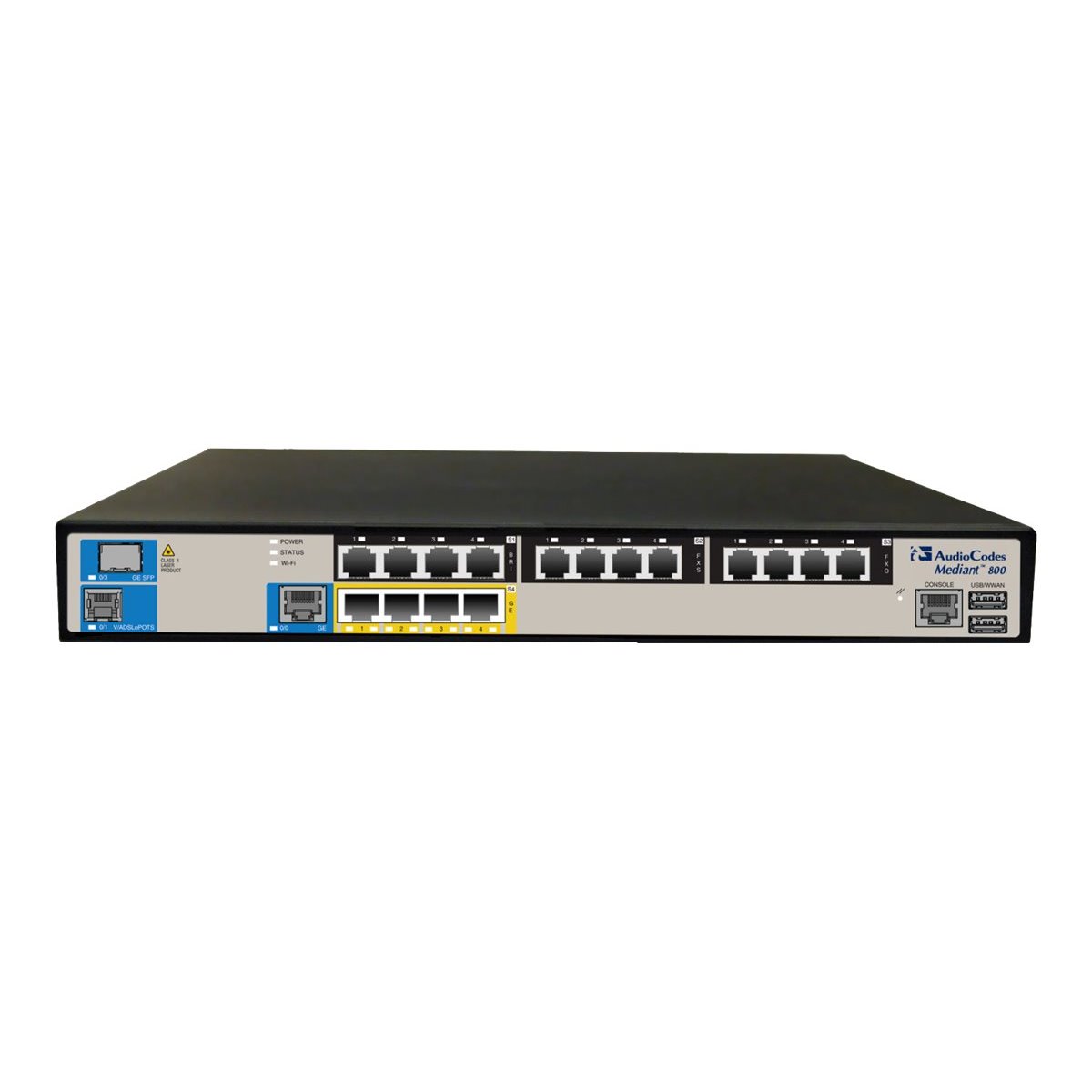 AudioCodes Mediant 800B with 2 E1-T1 and 4 FXS - VOIP