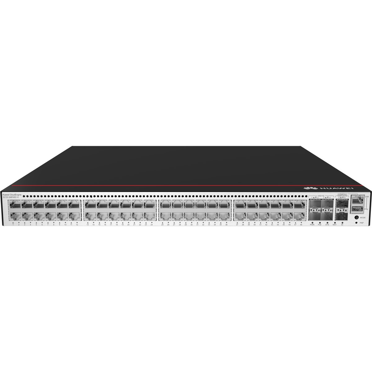 Huawei Switch S5735-S48P4XE-V2 (48*GE ports, 4*10GE SFP+ ports, 2*12GE stack ports, PoE+, without power module) + license L-MLIC