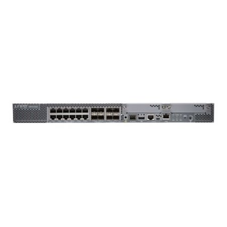 Juniper SRX1500 with 16x1G 4x10G SFP+ on-board ports 1x AC PSU and 100GB - Router - Amount of ports: