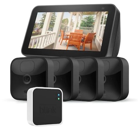 Amazon Blink Outdoor - 4 Kamera System HD-Sicherheitskamera+ Echo Show