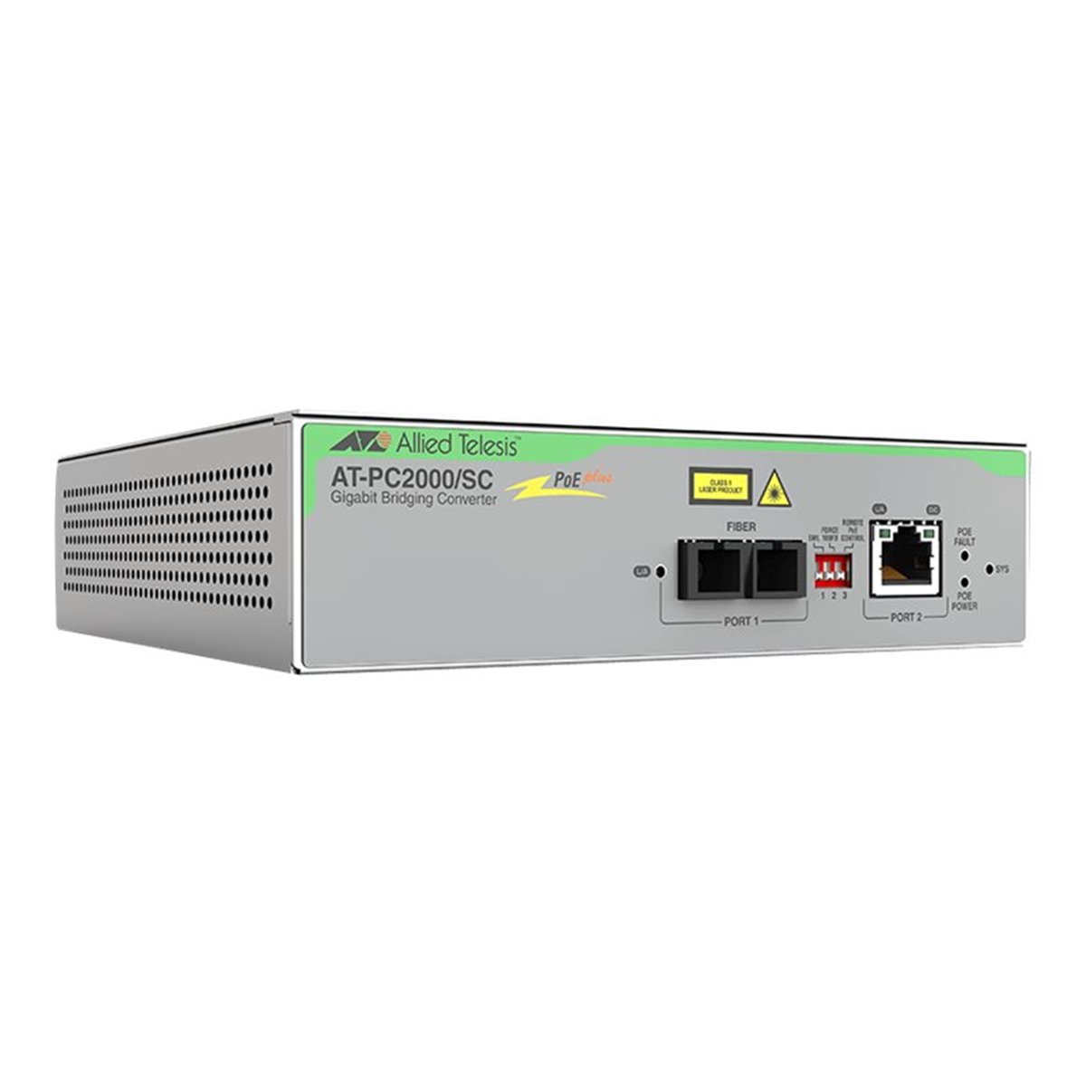 TAA (FEDERAL) 10-100-1000T TO-1000SX-SC POE+ MEDIA RATE CONV