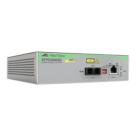 TAA (FEDERAL) 10-100-1000T TO-1000SX-SC POE+ MEDIA RATE CONV