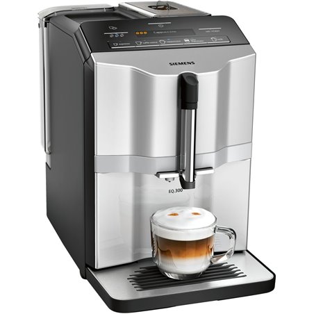 Siemens iQ300 TI353201RW - Espresso machine - 1.4 L - Coffee beans - Built-in grinder - 1300 W - Black - Stainless steel