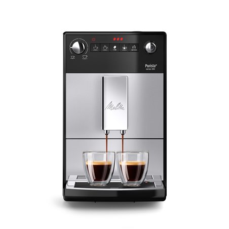 MELITTA 6769697 - Espresso machine - 1.2 L - Coffee beans - Built-in grinder - 1450 W - Black - Silver