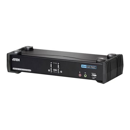 ATEN 2-Port USB DVI Dual Link-CH7.1 Audio KVMP Switch