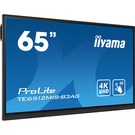 Iiyama 65iW LCD IR 40-Points 4K UHD IPS AG. - Flat Screen