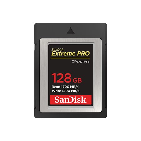 SanDisk Extreme Pro CFexpress Card 128GB, Type B, 1700MB-s Read, 1200MB-s Write