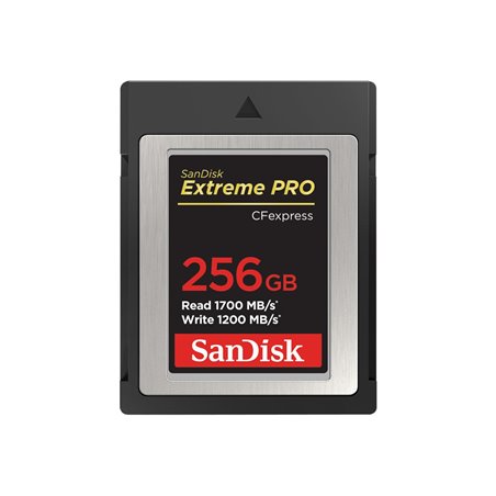 SanDisk Extreme Pro CFexpress Card 256GB, Type B, 1700MB-s Read, 1200MB-s Write