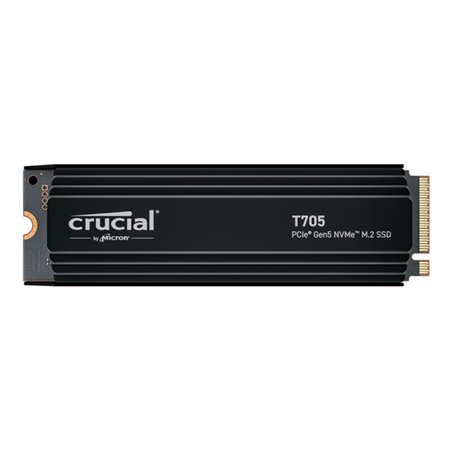 Crucial T705 with heatsink   1TB PCIe Gen5 NVMe M.2 SSD