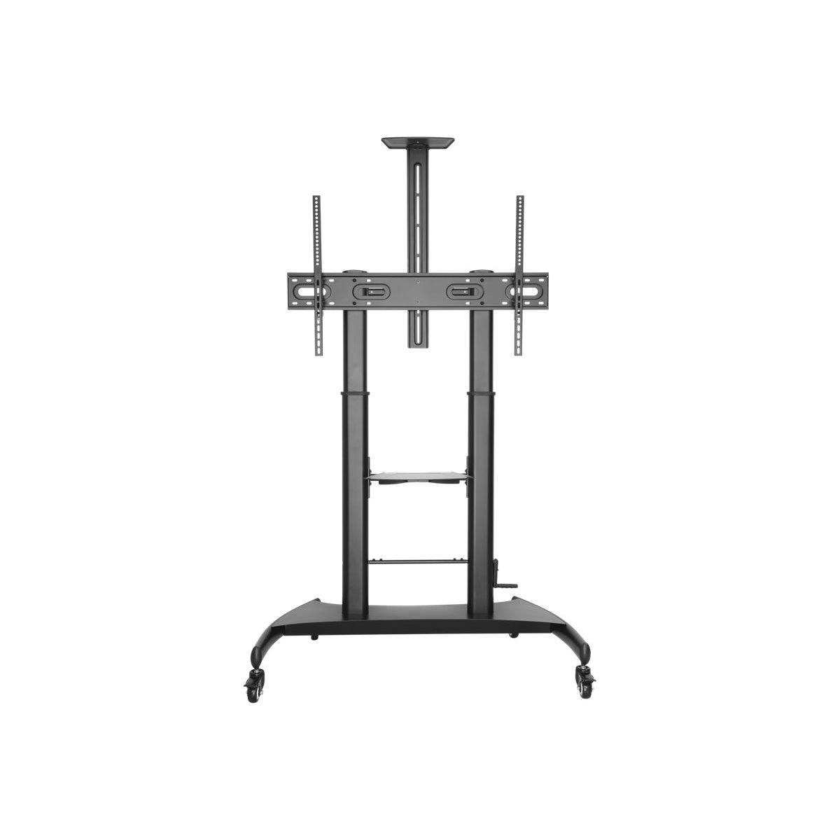 HEIGHT ADJUSTABLE PRO TV CART-UP TO 100IN SIZE DISPLAY